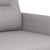 vidaXL 3-Sitzer-Sofa Hellgrau 180 cm Stoff