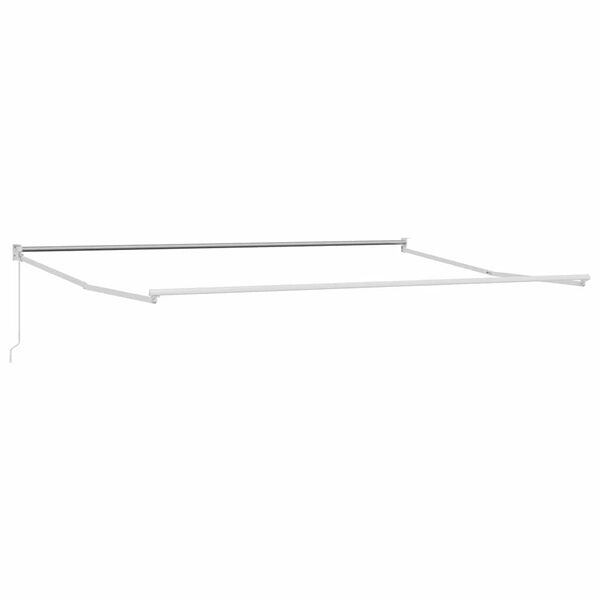 vidaXL Markise Wei&szlig; 4,5 &times; 3 m Metall