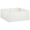 vidaXL St&uuml;tzmauer 4 stk. 100 x 100 x 50 cm Stahl Wei&szlig;