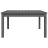 vidaXL Gartentisch Grau 82,5x82,5x45 cm Massivholz Kiefer