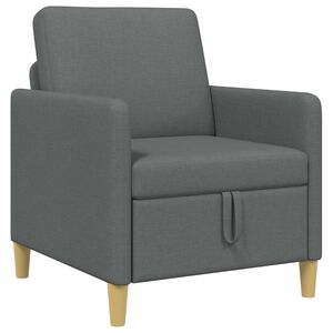 vidaXL Sofa mit Stauraum Dunkelgrau 72 x 78 x 87 cm Polyester