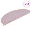 vidaXL Stufenmatten Selbstklebend Sisal-Optik 30Stk. 65x21x4cm Rosa