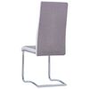 vidaXL Freischwinger 4 Stk. Taupe Stoff