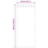 vidaXL Voile Vorh&auml;nge mit Schlaufen 2 Stk. Terrakottarot 140x260 cm
