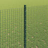 vidaXL Zaun mit Pfosten Gr&uuml;n 1,4 x 10 m Stahl und PVC
