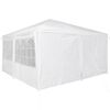 vidaXL Party-Zelt Wei&szlig; 400 x 400 x 266 cm Polyethylen
