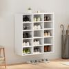 vidaXL Schuhschrank mit Regal Wei&szlig; 77,5 x 30 x 83,5 cm Holzwerkstoff