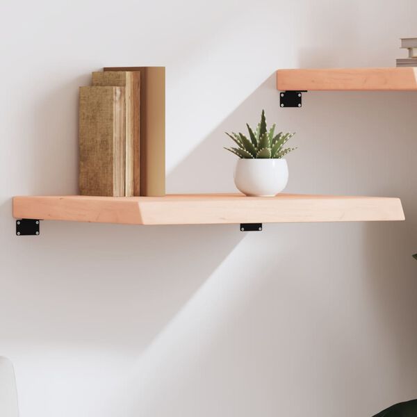 vidaXL Wandregal 60x50x(2-6) cm Massivholz Eiche Unbehandelt