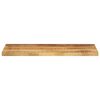 vidaXL Tischplatte 90x20x2,5 cm Rechteckig Raues Massivholz Mango