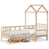 vidaXL Tagesbett mit Dach 80x200 cm Massivholz Kiefer