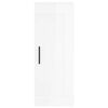 vidaXL Highboard Hochglanz-Wei&szlig; 34,5x34x180 cm Holzwerkstoff
