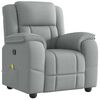 vidaXL Massagesessel Hellgrau Stoff
