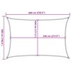 vidaXL Sonnensegel 160 g/m&sup2; Rechteckig Sandfarben 5x6 m HDPE