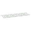 vidaXL Gartenbank-Auflage Blattmuster 150x50x3 cm Oxford-Gewebe