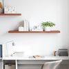 vidaXL Wandregal Wandmontiert Rot 120 x 23,5 x 4 cm Holzwerkstoff