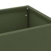 vidaXL Sonnenschirmhalter mit Speicher Oliv 15,5 x 15,5 x 49 cm Metall