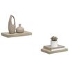 vidaXL Schwebende Wandregale 2 Stk. Eichefarben 40x23x3,8cm MDF