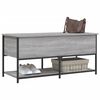 vidaXL Sitzbank mit Stauraum Grau Sonoma 100x42,5x47 cm Holzwerkstoff