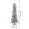 vidaXL K&uuml;nstlicher Weihnachtsbaum mit 300 LEDs mit St&auml;nder Wei&szlig; 210 cm