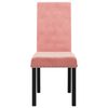vidaXL Esszimmerst&uuml;hle 4 Stk. Rosa Samt