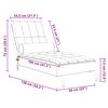 vidaXL Massage-Chaiselongue mit Nackenrolle Taupe Stoff