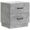 vidaXL Nachttisch Betongrau 43 x 34,5 x 44,5 cm Holzwerkstoff