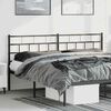 vidaXL Kopfteil Metall Schwarz 193 cm