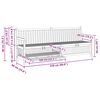 vidaXL Bank mit Speicher Braun 228 x 60 x 90 cm Massivholz Teak