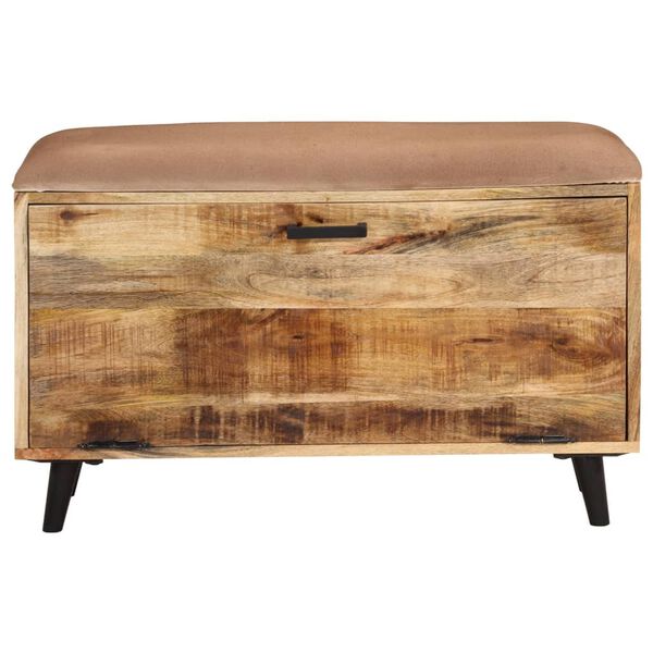 vidaXL Schuhbank 80x30x45 cm Massivholz Mango