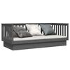 vidaXL Tagesbett Grau 80x200 cm Massivholz Kiefer