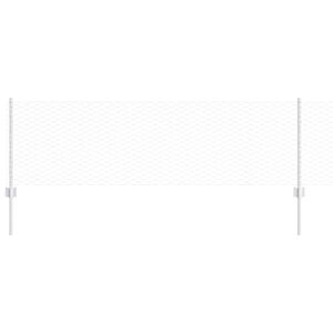 vidaXL Sechseckzaun mit Pfosten 10 x 0,6 m Verzinkter Stahl Silber