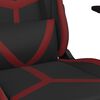 vidaXL Gaming-Stuhl Schwarz und Weinrot Kunstleder