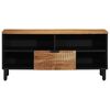 vidaXL TV-Einheiten Massivholz Akazie 100 x 33,5 x 46 cm Holzwerkstoff
