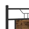 vidaXL Ersatz-Kopfteil R&auml;uchereiche 137 cm Holzwerkstoff und Stahl