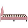 vidaXL Kinderbettgestell mit Kopfteil Rosa 70 x 140 cm Samt