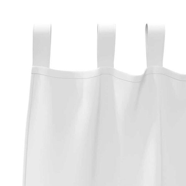 vidaXL Verdunkelungs-Vorh&auml;nge mit Ringen 2 pcs Reinwei&szlig; 260 x 140 cm