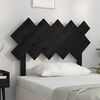vidaXL Kopfteil Schwarz 104x3x80,5 cm Massivholz Kiefer