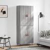 vidaXL Highboard Grau Sonoma 69,5x34x180 cm Holzwerkstoff