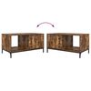 vidaXL Couchtisch Ger&auml;ucherte Eiche 90 x 49 x 46 cm Holzwerkstoff