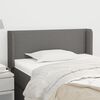 vidaXL Kopfteil mit Ohren Dunkelgrau 93x16x78/88 cm Stoff