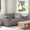 vidaXL Sofa 140cm Taupe Stoff