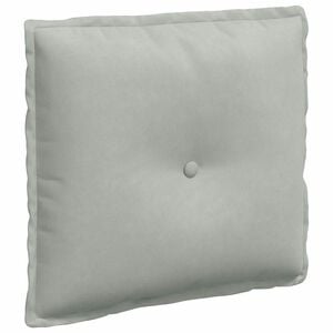 vidaXL R&uuml;cken Kissen Hellgrau 50 x 45 cm Cordstoff