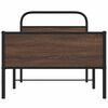 vidaXL Bettgestell ohne Matratze 107x203 cm Braun Eichen-Optik