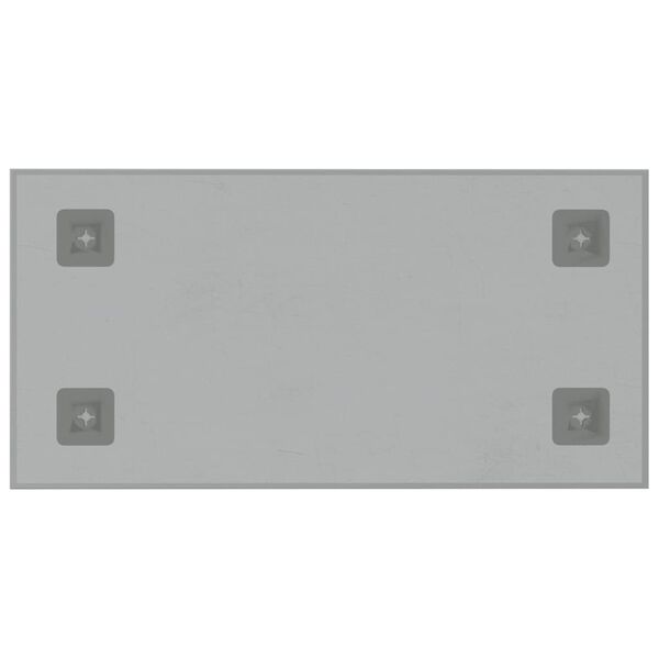 vidaXL Magnettafel Wandmontage Wei&szlig; 40x20 cm Hartglas