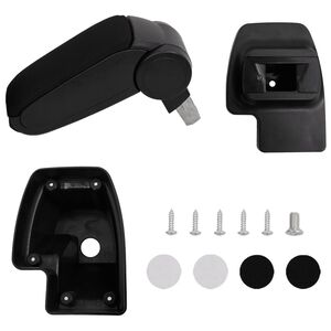 vidaXL Auto-Armlehne Schwarz 15x35x(33&ndash;49,5) cm ABS