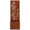 vidaXL Garten Sichtschutz-Leinwand Rostig 50 x 140 cm Wetterfeststahl