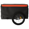 vidaXL Fahrradanh&auml;nger Schwarz und Orange 45 kg Eisen