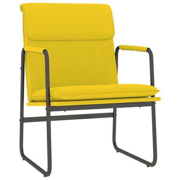 vidaXL Loungesessel Hellgelb 55x64x80 cm Stoff