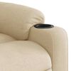 vidaXL Relaxsessel Elektrisch Creme Stoff