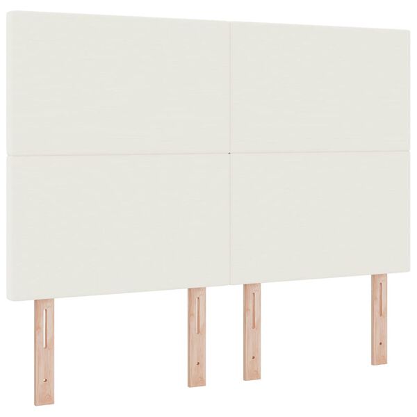 vidaXL Kopfteil Creme 144 cm Cordstoff